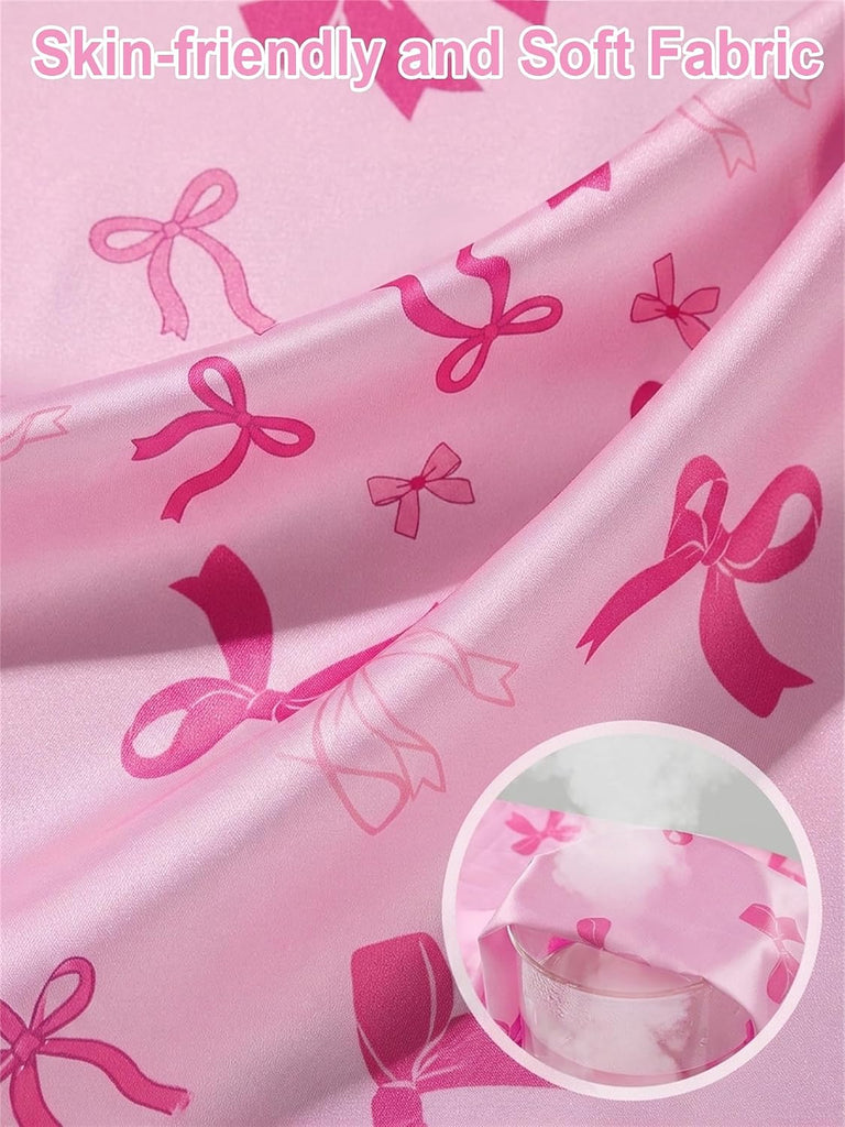 Girls Pajama Set 2 Piece Silk Satin Sleepwear for Toddlers Kids