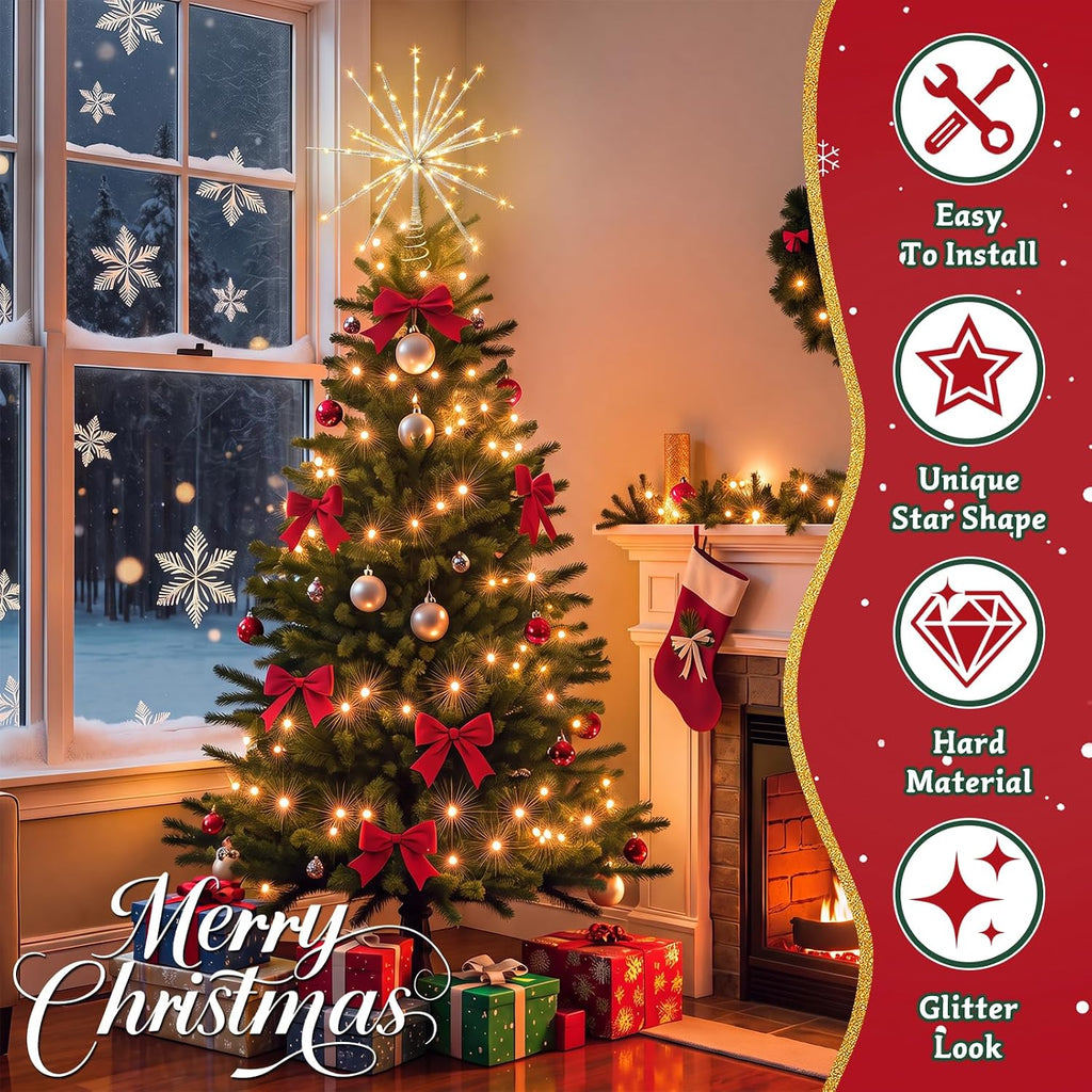 Tree Star Topper Remote Control & Timer USB Powered(Silver)