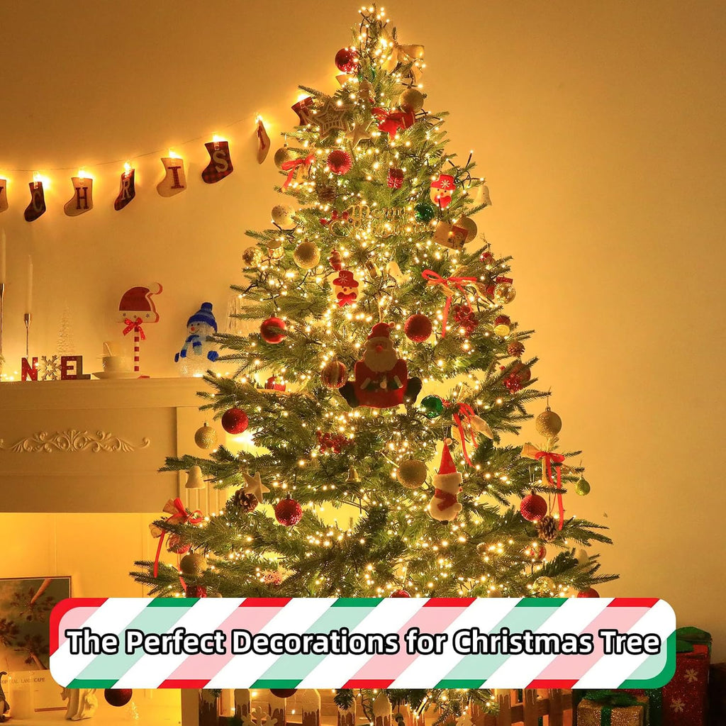 1000 LEDs Christmas Cluster Lights with Remote - 66ft Firecracker Chrismtas String Lights, 8 Modes Timer Waterproof