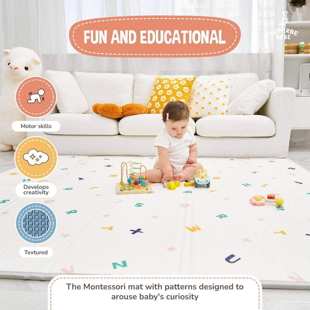 Foldable Baby & Kids Play Mat, XPE Foam, 59 x 71 x 0.4