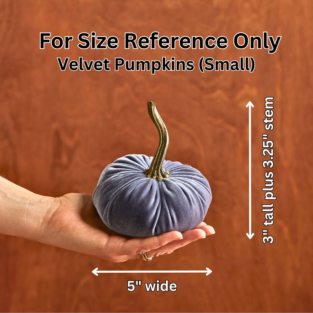Brown Small Velvet Pumpkin (Brown)