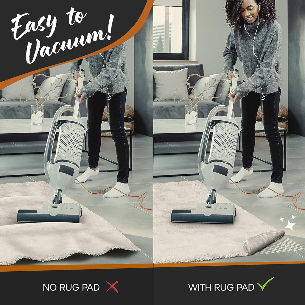 3 ft x60 ft White Non Skid Rug Pad Roll for Hallway Rugs & Runners - Set of 180