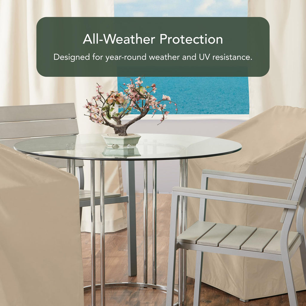Classic Outdoor Chair Cover - 2 Pack - 34Wx40Dx40H - Water Resistant