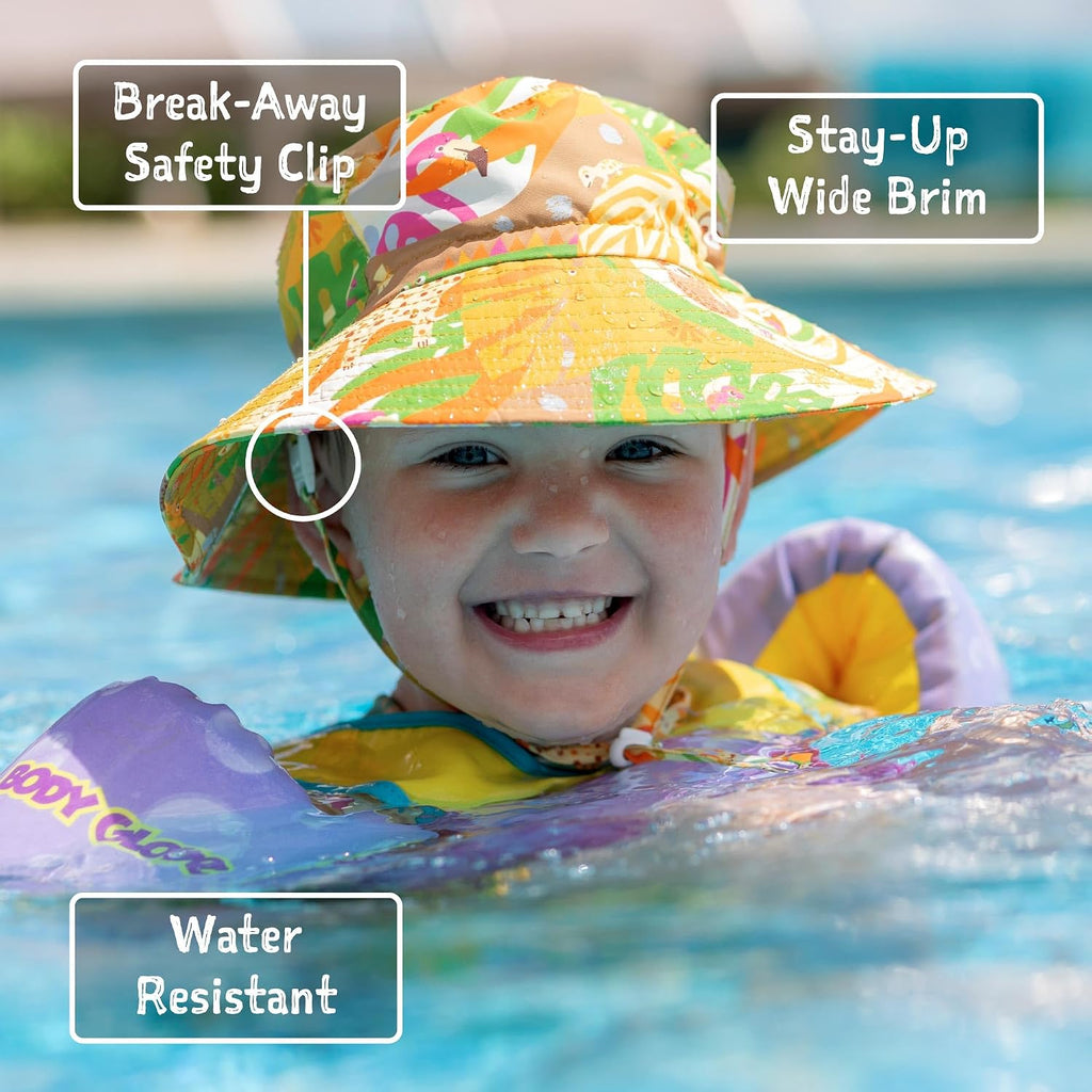 Kids' Quick Dry Beach Bucket Sun-Hat for Swimming