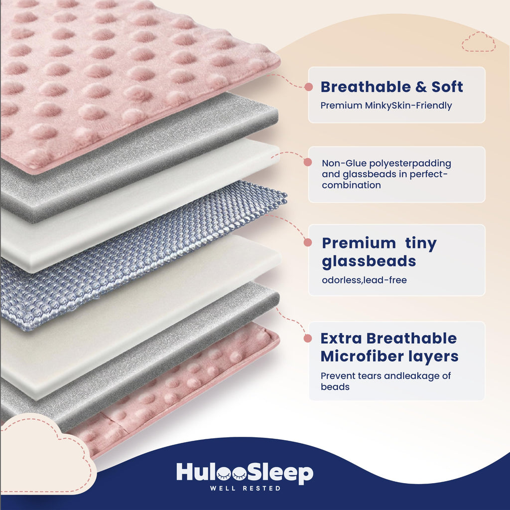 Weighted Blanket Twin 12lbs for Adult(48"×72", Pink) Breathable Soft Minky Weighted Throw Blanket for All Season, Heavy