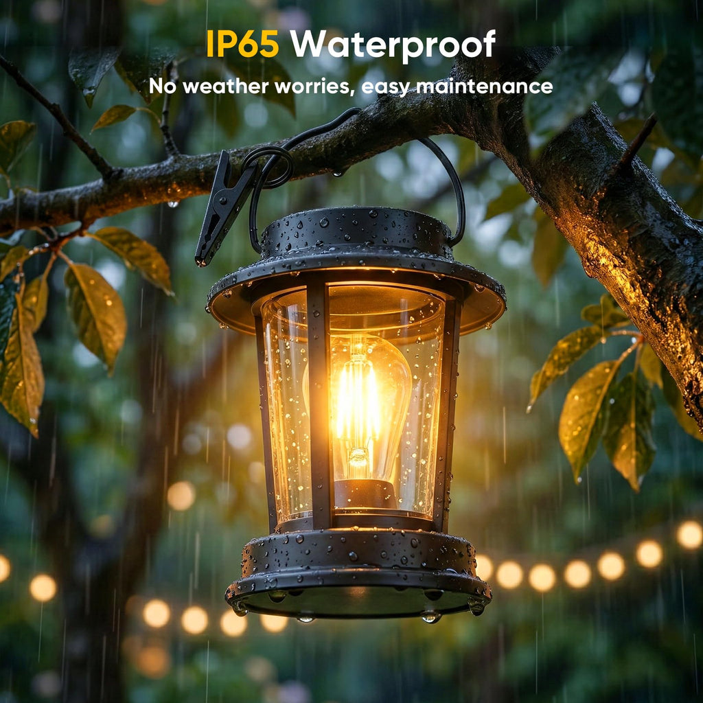 Hanging Solar Lanterns Outdoor Waterproof: 2 Pack Accent Lantern