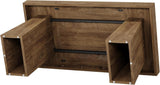 55-Inch Executive Desk, Thick Wood Office Computer Desk with Double Pedestal