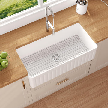 White Farmhouse Sink Apron Front Farm Kitchen Sink 36 inch