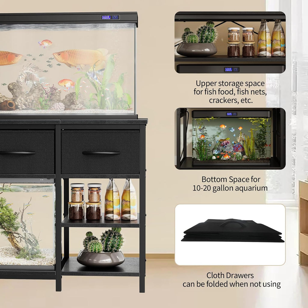 55-75 Gallon Aquarium Stand, Heavy Duty Fish Tank Stand