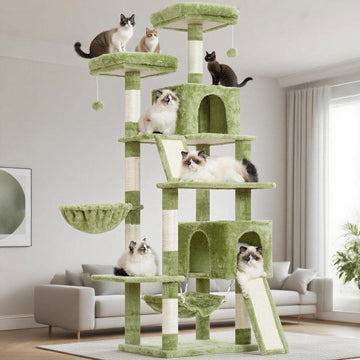 Cat Tree, 71'' Tower for Large Cat with Scratching Post
