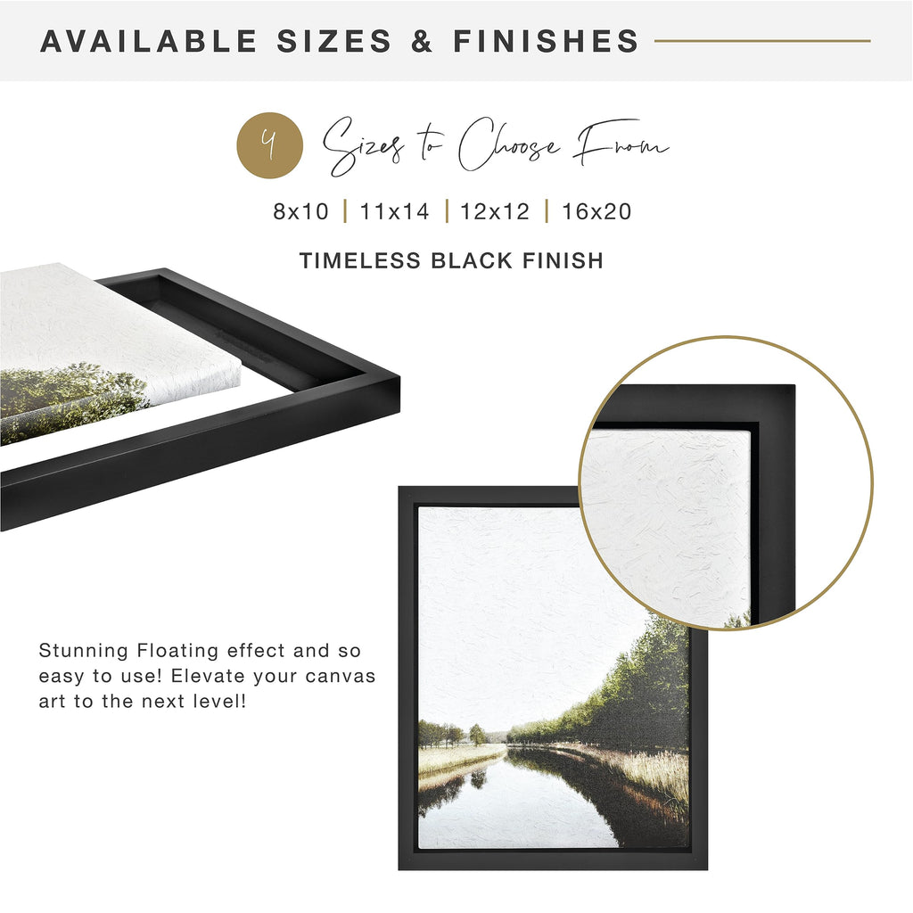 Canvas Float Frame, 11x14, Black, 1-Pack