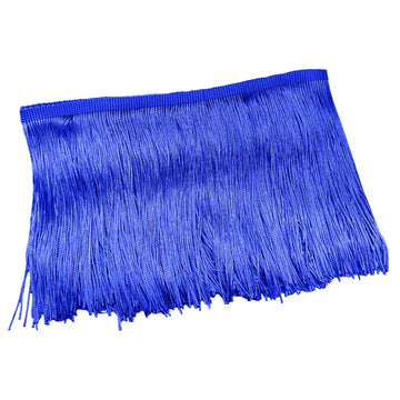 Chainette Fringe Trim, Royal Blue, 6" Wide, 10 Yards