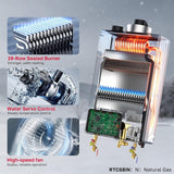 RTC68iN Condensing Tankless Water Heater, 0.91 UEF High Efficiency On-Demand Hot Water for Whole House Use