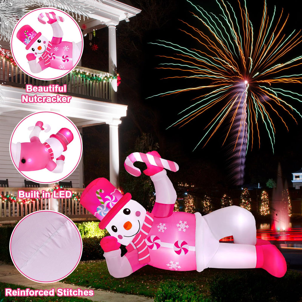 6 FT Christmas Inflatables Snowman Outdoor Decorations