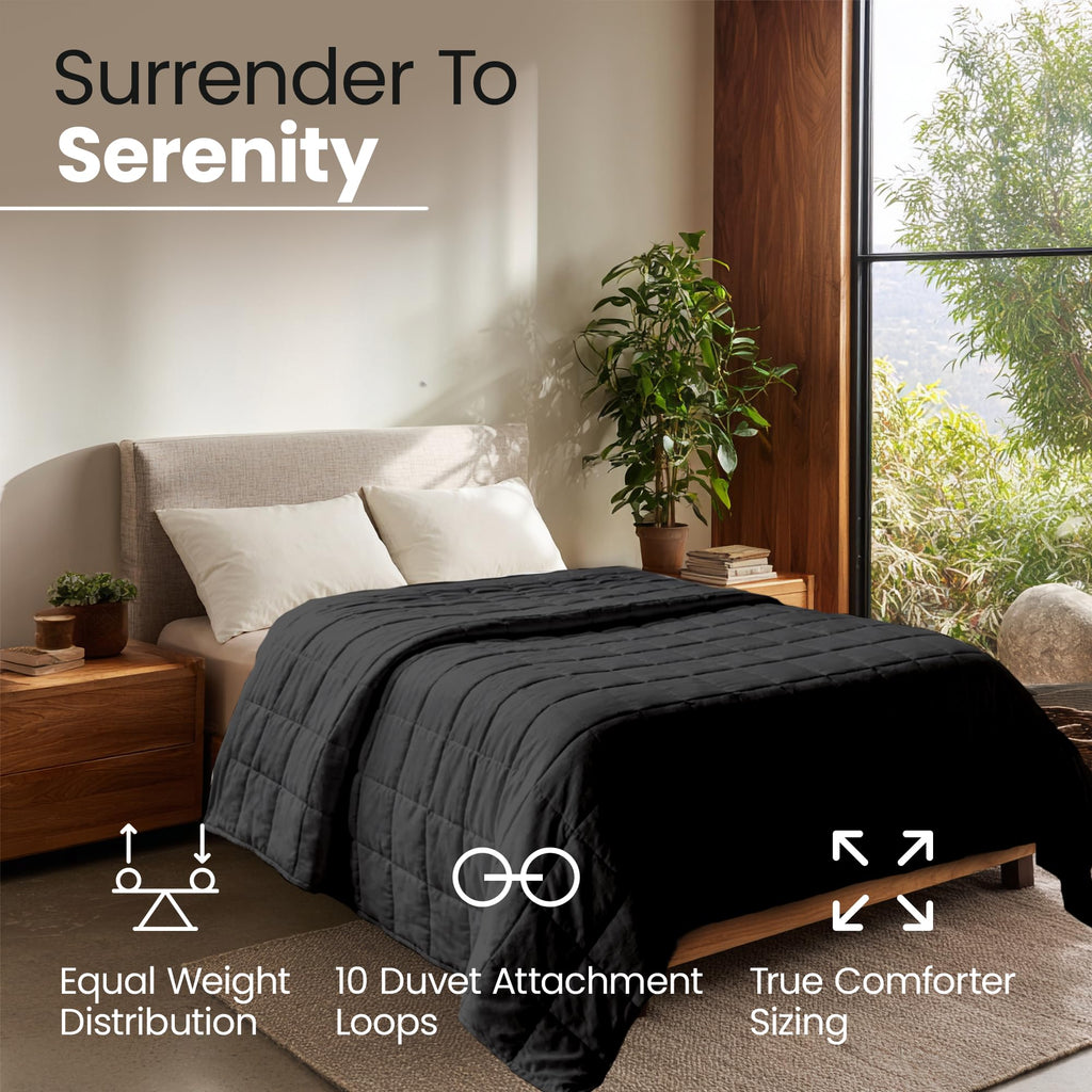 King Size Weighted Blanket 30 lbs, Also Fits California King Beds
