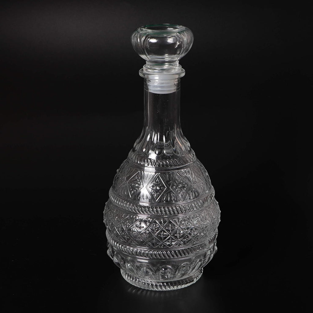 Liquor Decanter, Glass Spirits Decanter with Airtight Stopper, Whiskey Vodka Bourbon Decanter Bottle for Gift, Home