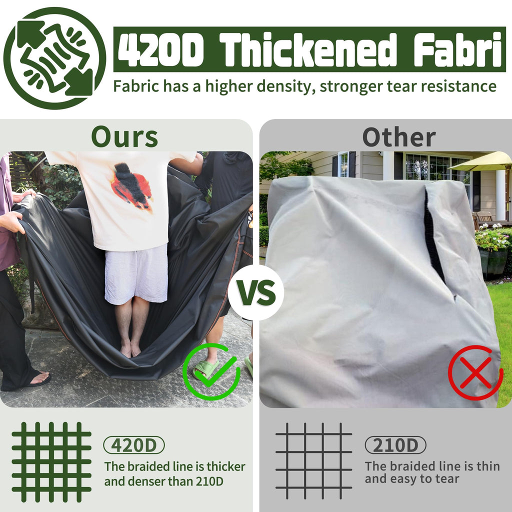 2 Pack Outdoor Furniture Swivel Cover Waterproof