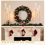 4 Set 3 Arm Candelabra Centerpiece 33.8 Inch Candle Holder Gold Candelabra Metal Floor Pillar Candlesticks for Tables