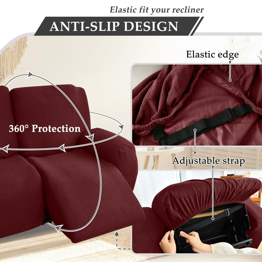 Waterproof Reclining Sectional Couch Covers Washable L Shaped Christmas Sectionals Recliner Sofa Covers Stretch