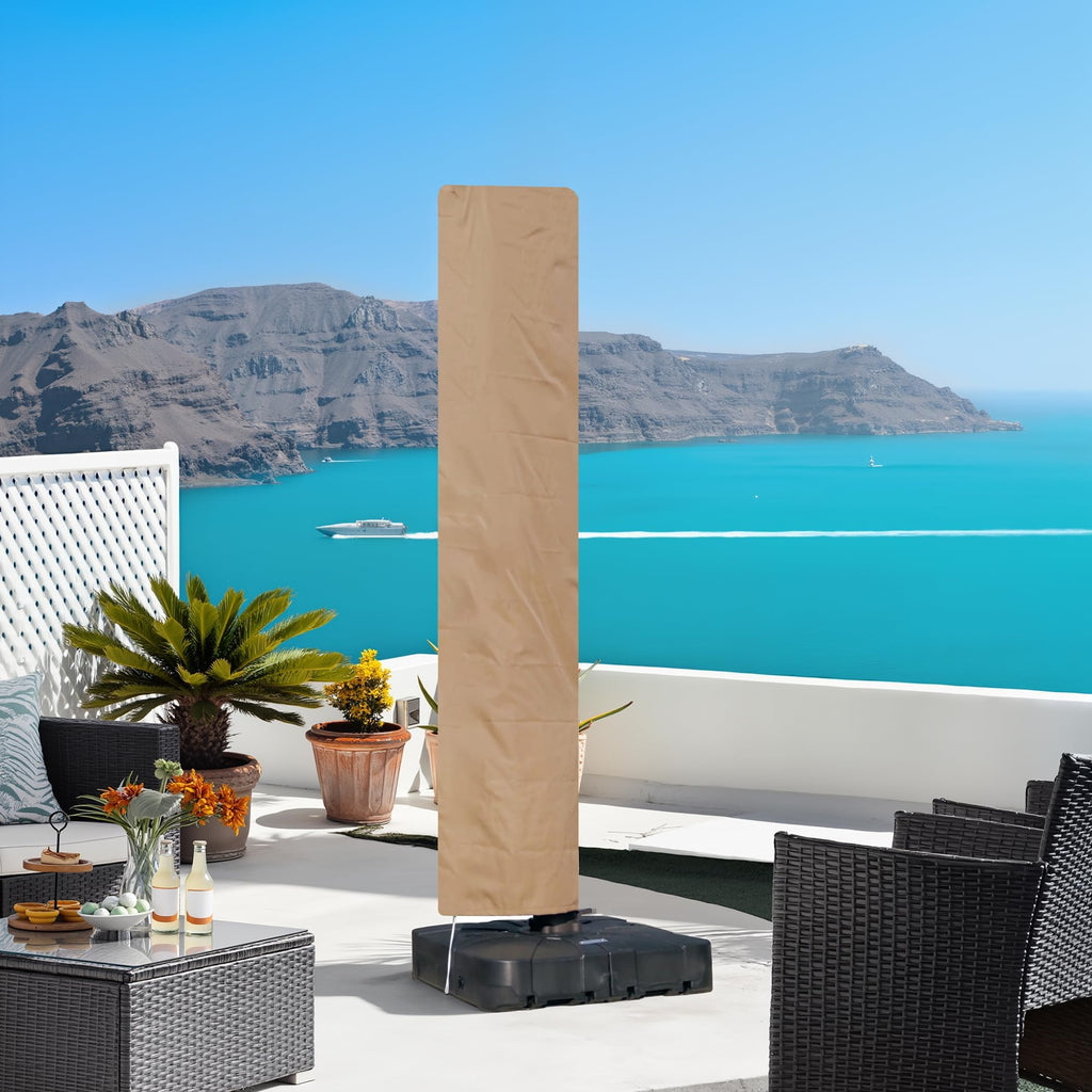 Patio UV Resistant Patio Umbrellas Covers for Cantilever Umbrella with Zipper and Rod