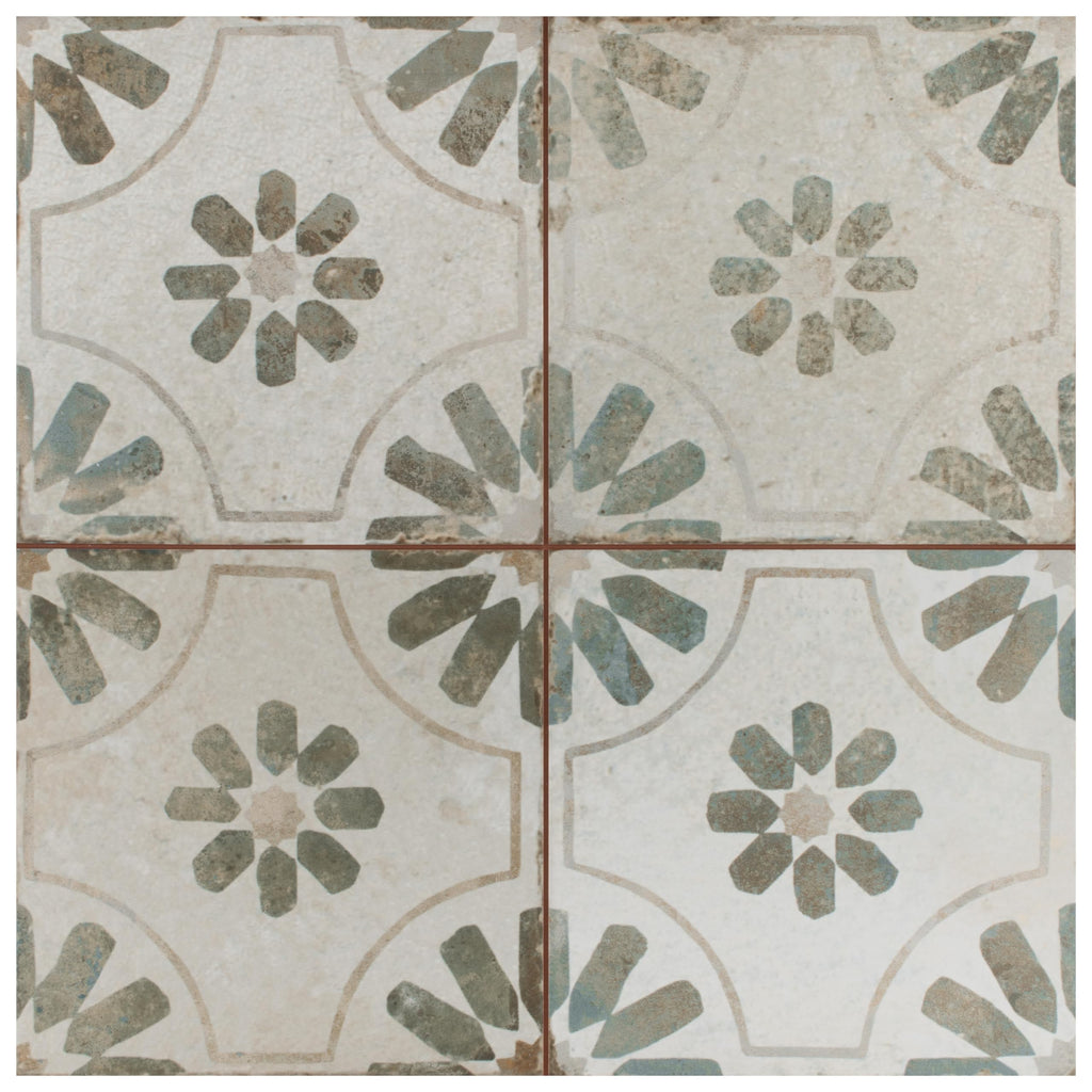 Kings Blume Sage 17-5/8" x 17-5/8" Ceramic Floor and Wall Tile