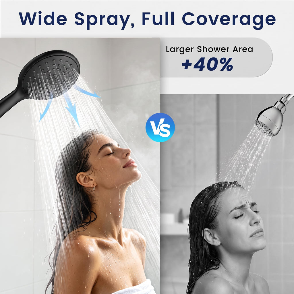 Shower Head with Handheld, High Pressure Hand Held Shower Head