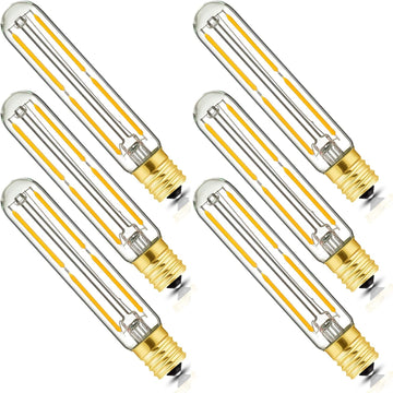 E17 T6.5 LED Tubular Filament Bulb Dimmable 4W Led Tube Bulbs 2700K