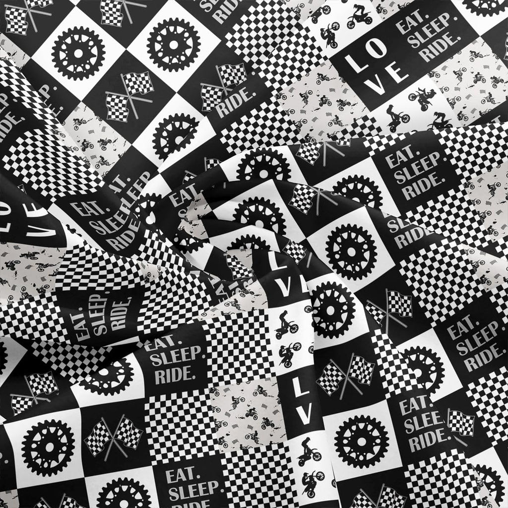 Dirt Bike Fabric by The Yard Soft 2 Yards