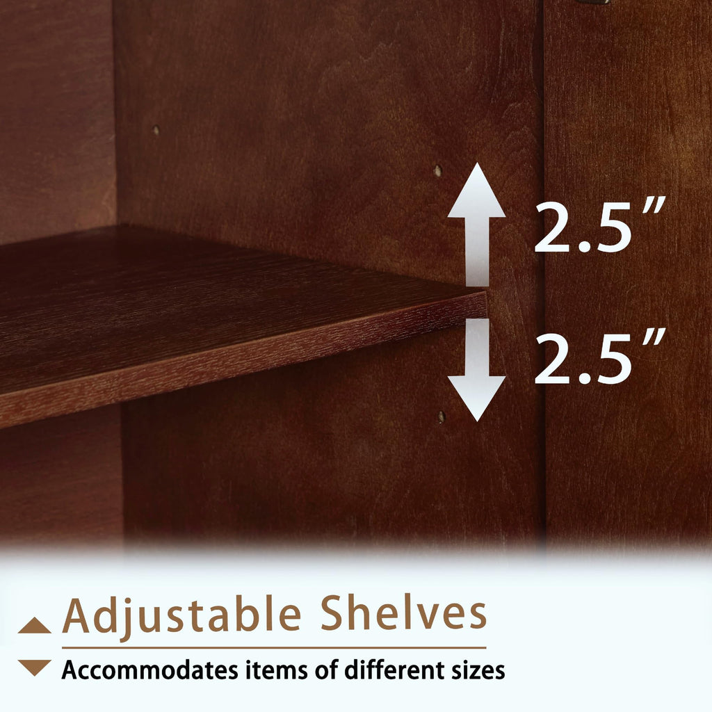 60.7" Sideboard Buffet Cabinet, Mid-Century Modern Credenza Storage