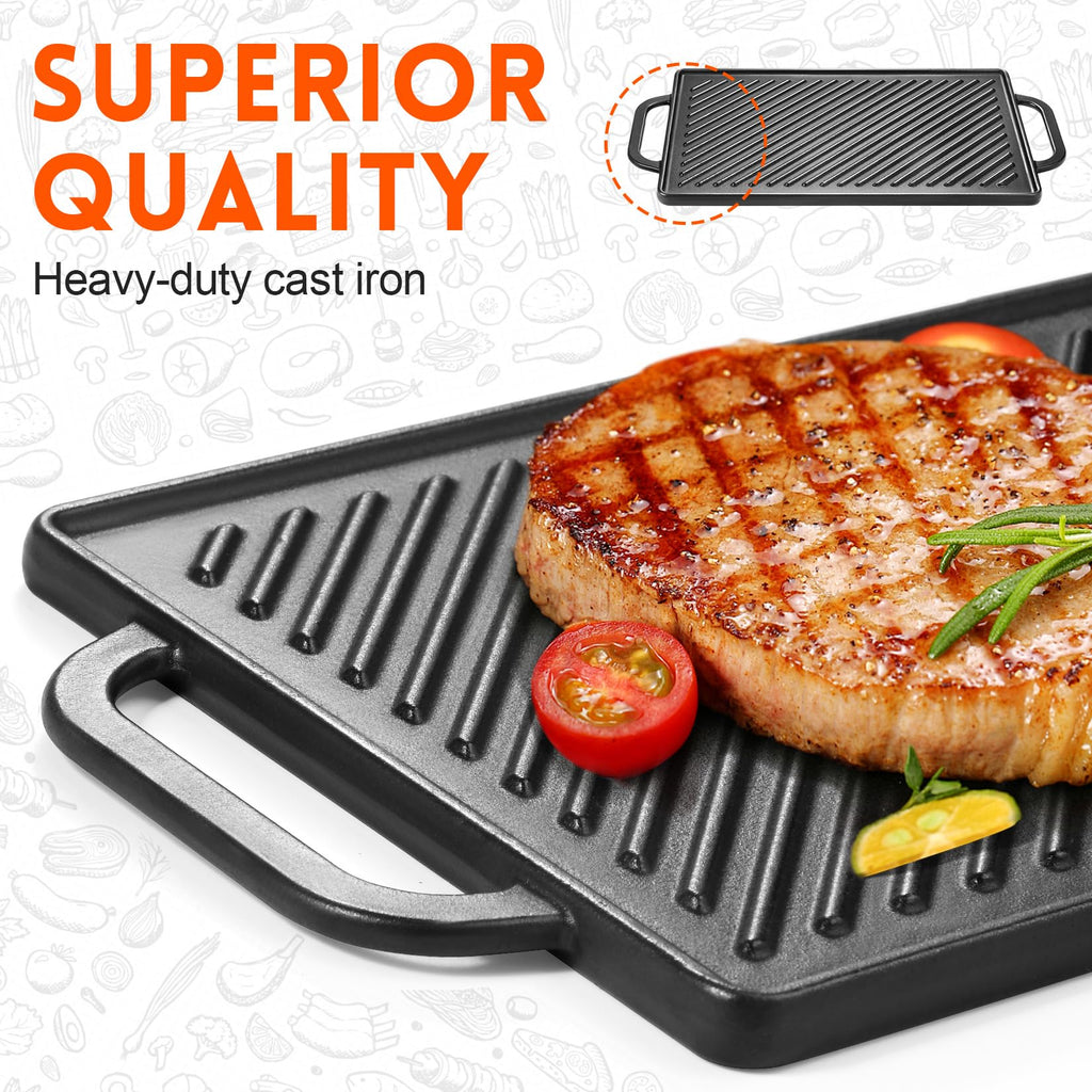 Cast Iron Reversible Griddle