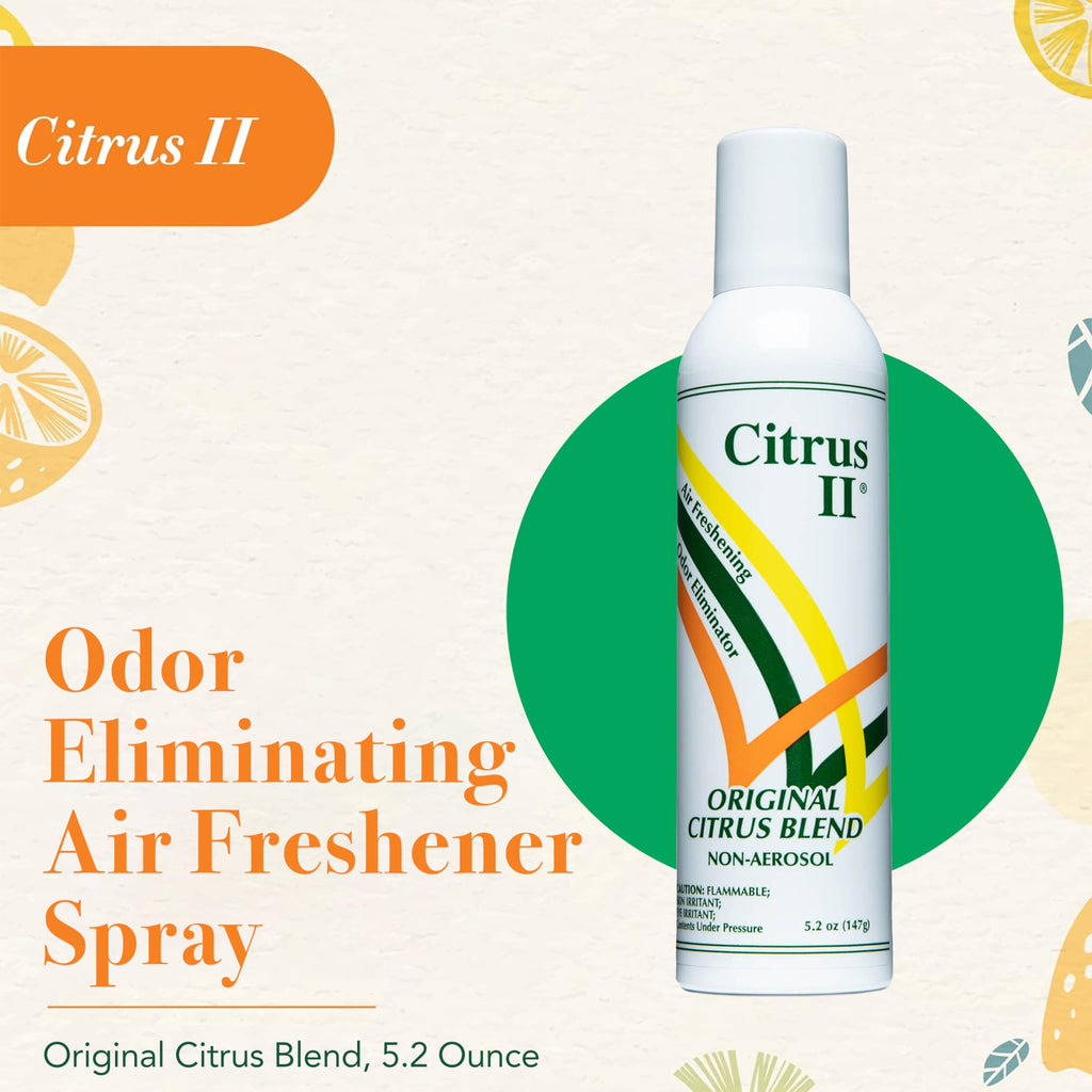 II Deodorizing Spray - Air Freshener and Odor Eliminator - and Facilities - Original Blend Scent - 5.2 Oz.