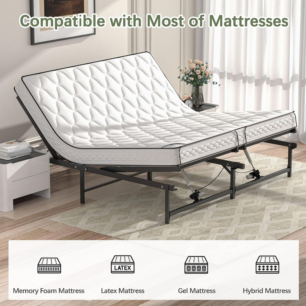 Adjustable Bed Frame King Electric Adjustable Bed Base