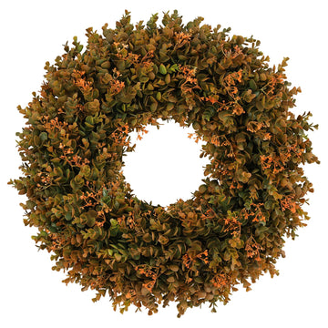 20inch Fall Front Door Wreaths Harvest Boxwood Wreaths Orange