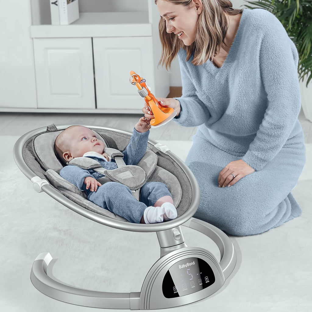 Baby Swings for Infants, Bluetooth Infant Swing with Music Speaker