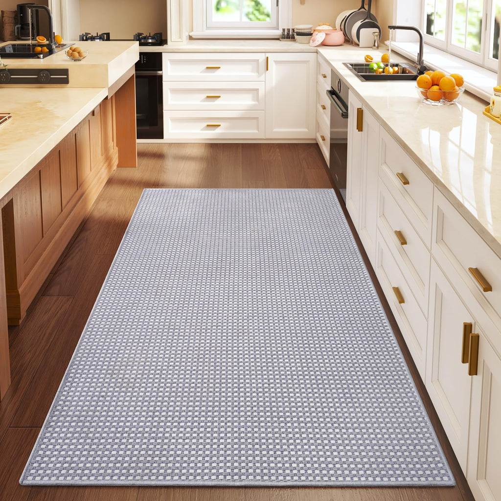 Area Rug Entryway Runner Kitchen Rugs Non Slip Washable Gray