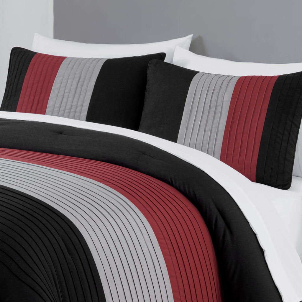 Briar 7-Piece Bed in a Bag - All Season Lightweight Microfiber Comforter Set - Includes Sheets & Shams