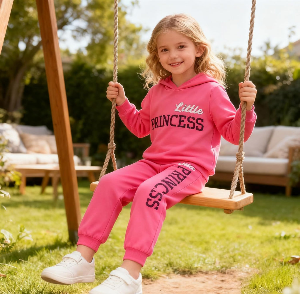 Toddler Girls Pant Set Warm Hoodie Long Sleeve Winter Outfits Sweatsuits Girls' Clothing Sets 2 Piece