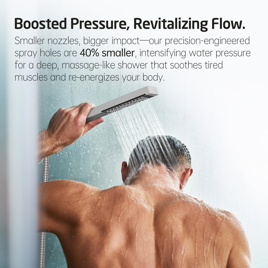 Shower Faucet Set, Shower System 12 Inch Rain Shower Head with Handheld Spray, Pressure Balance Shower Faucets Sets