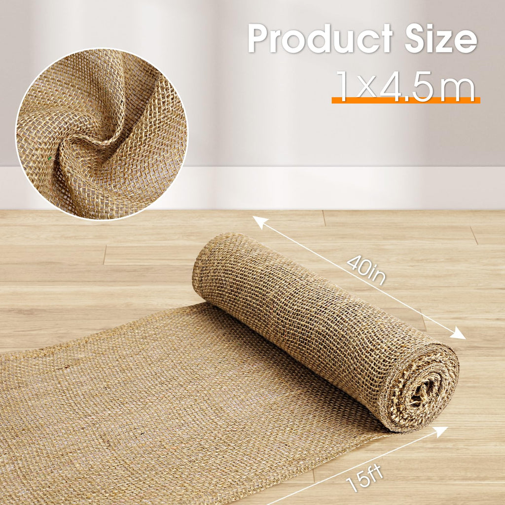 Burlap Fabric for Garden Burlap Fabric Boho Jute Outdoor Weed Barrier Burlap Sacks Burlap Tree Wrap Farmhouse Table