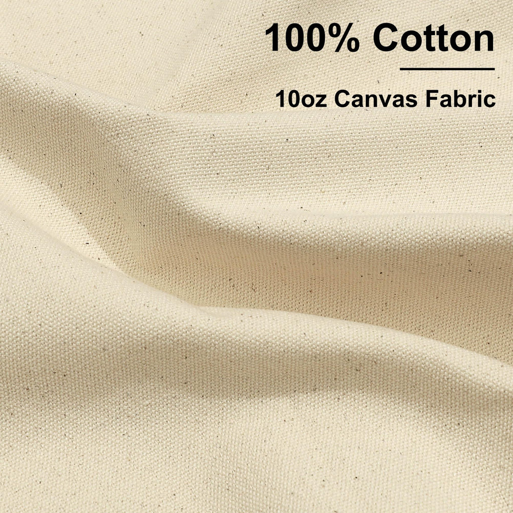 10 Oz Natural Cotton Duck Canvas Fabric, 63 Inch Wide, 1 Yard