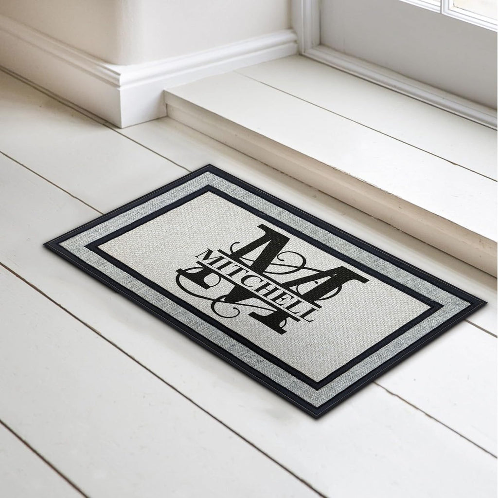 Personalized Monogram 18"x 30" Custom Doormat Door Mat for Front Door