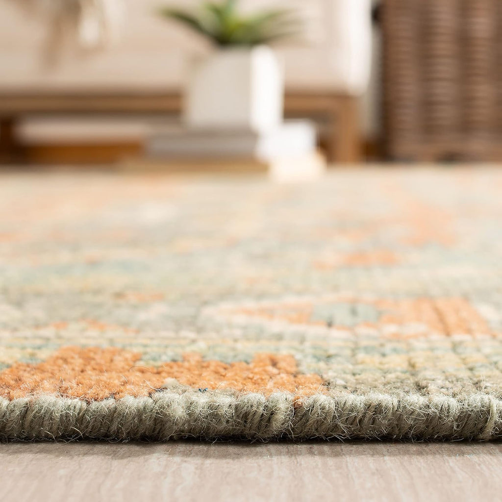 Izmir Area Rug - 10' x 14', Rust & Taupe, Hand-Knotted Traditional New Zealand Wool