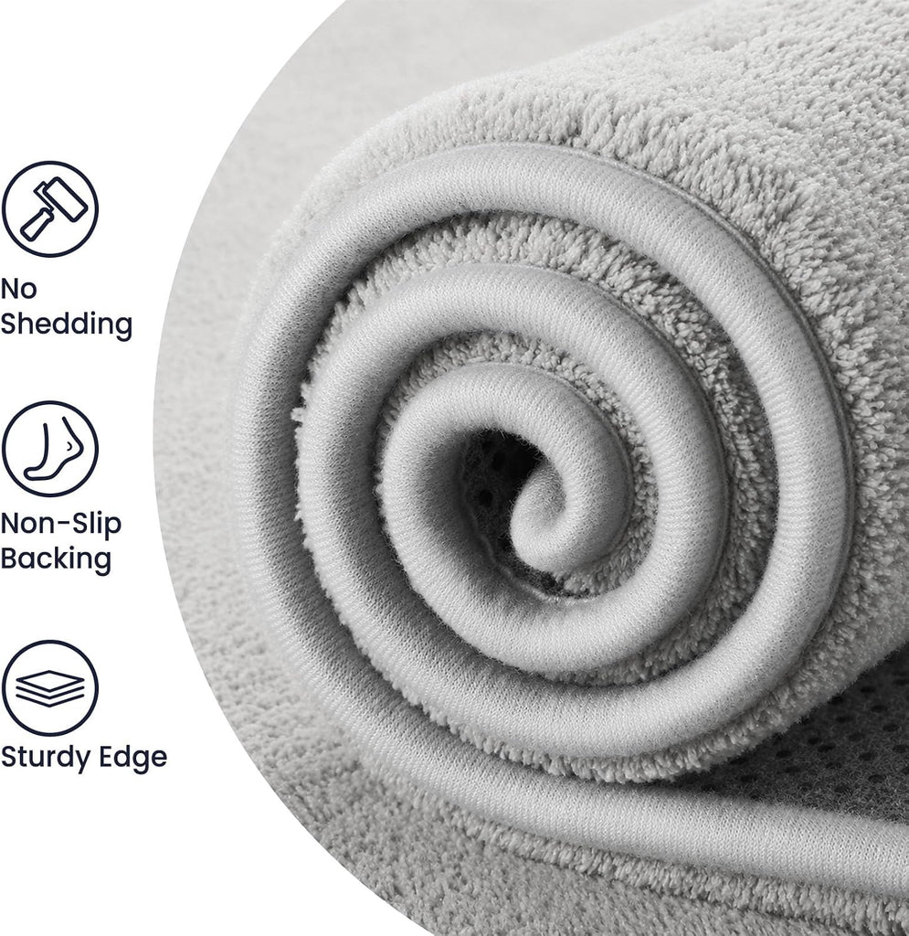8x10 Area Rugs Living Room, Carpet Plush Grey Rug