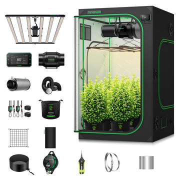 4x4 Grow Tent Kit 500W LumaLight Bar E42A+ Smart Control System