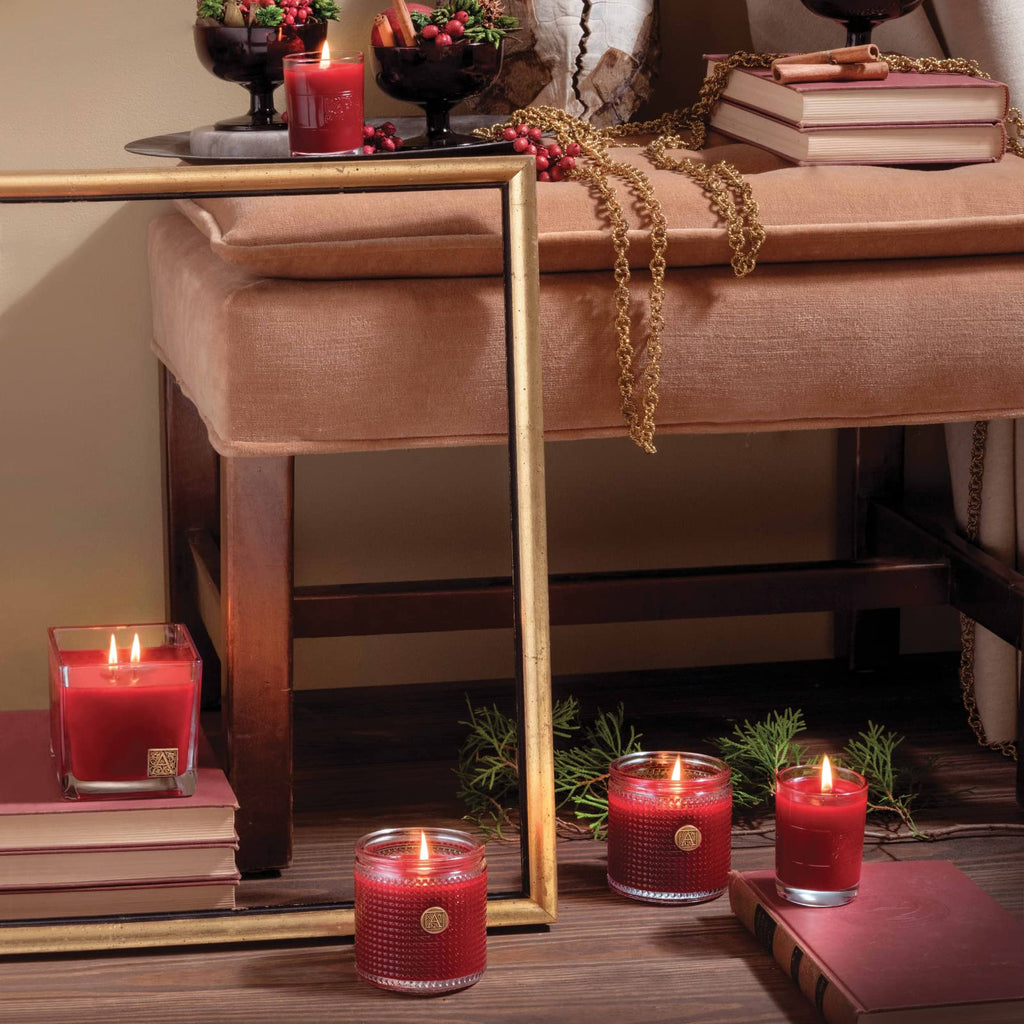Smell of Christmas Textured Glass Scented Jar Candle