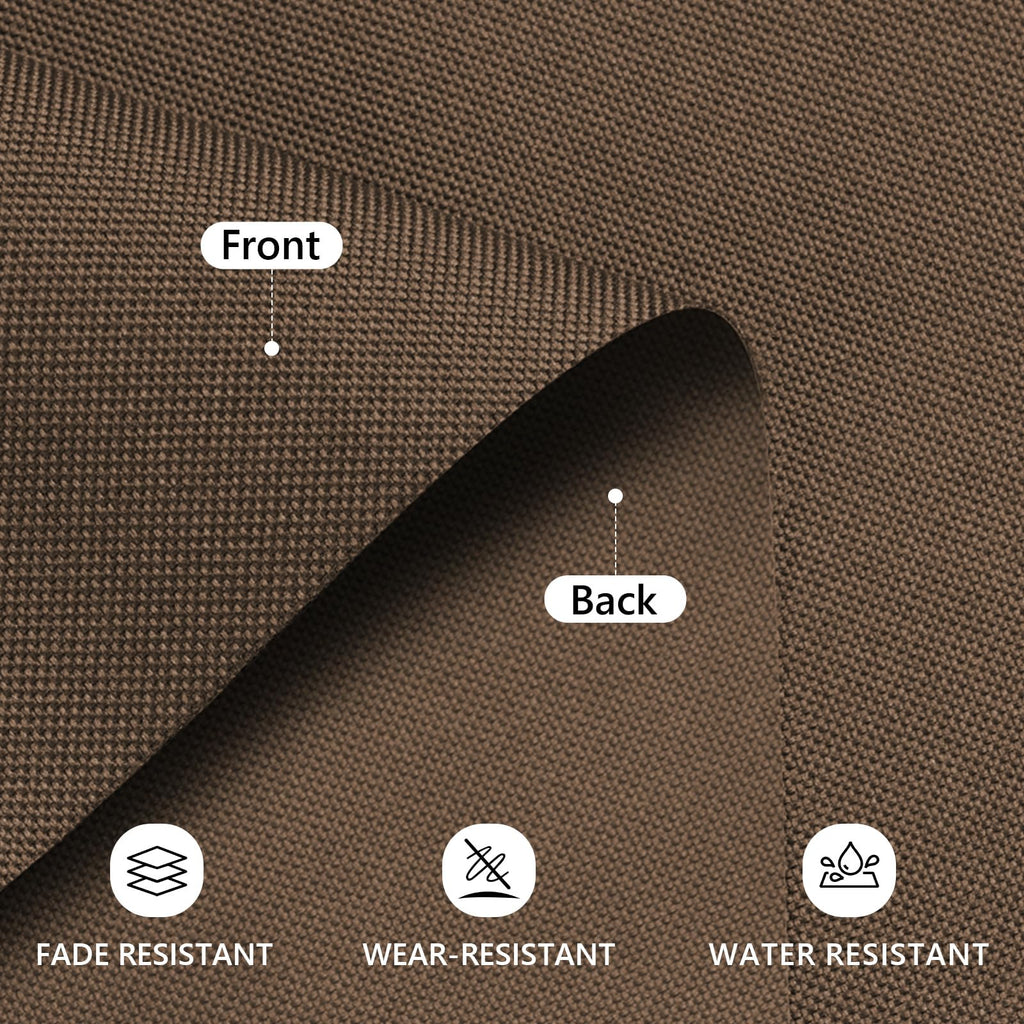 Waterproof Canvas Fabric by The Yard 600D Upholstery Fabric 15 Yard Brown