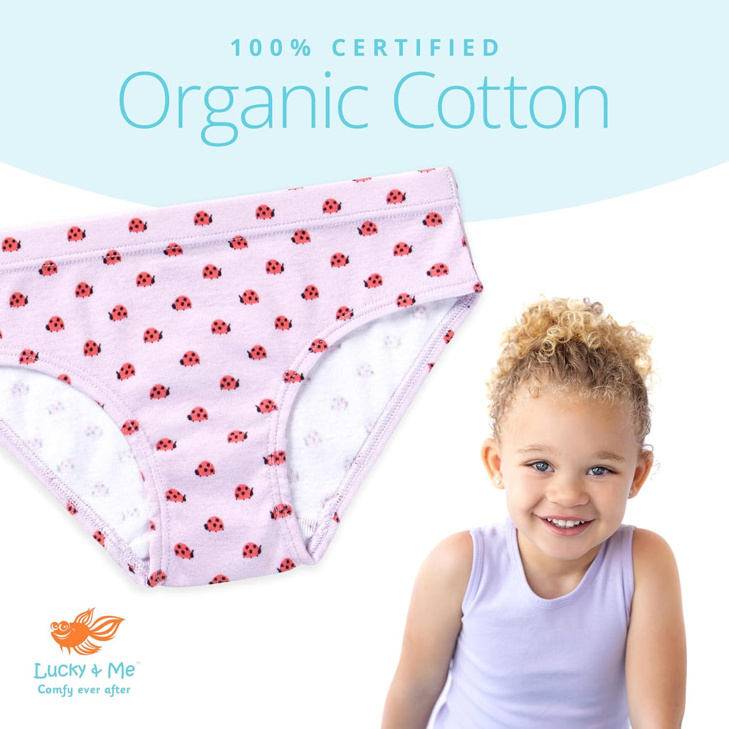 Ryleigh Girls Bikini | Children's Organic Cotton Tagless Underwear | Pack
