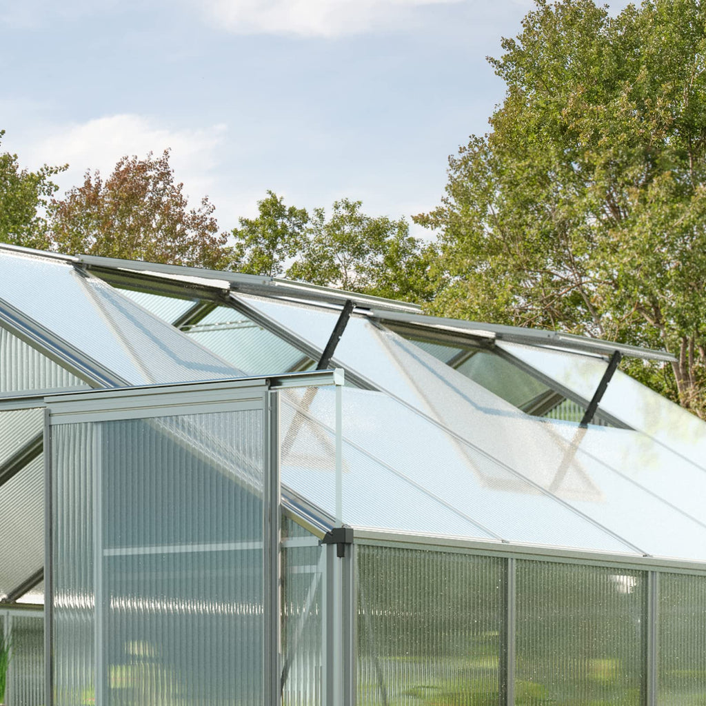 Topas 6 7.4x12.6 ft Walk in Greenhouse, Clear Polycarbonate