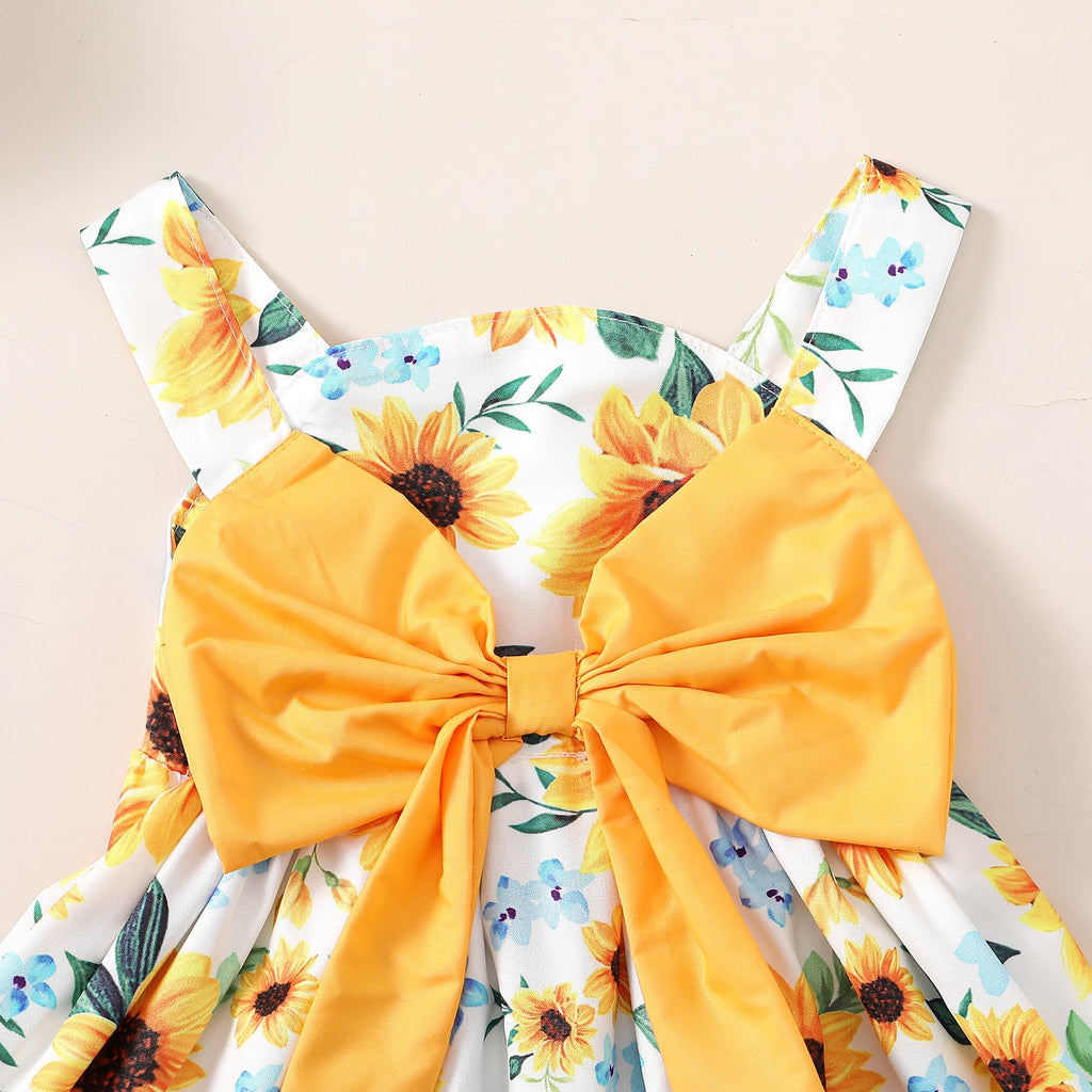 Baby Girl Summer Dresses Yellow Boho Sleeveless Dresses Infant Summer Outfits Sundress Baby Girl Clothes