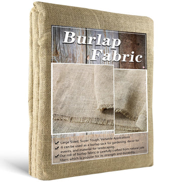 40" x 30 Feet Burlap Fabric Roll, Garden Fabric Natural Jute